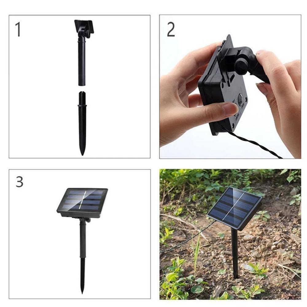 30 м/20/10/5 м Солнечная Водонепроницаемая светодиодная лента уличная гирлянда-лампа садовая фея гирлянда Рождественский декор атмосферный свет