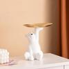 Bear Figurine Tabletop Ornament Desk Storage Tray Table Centerpiece Jewelry