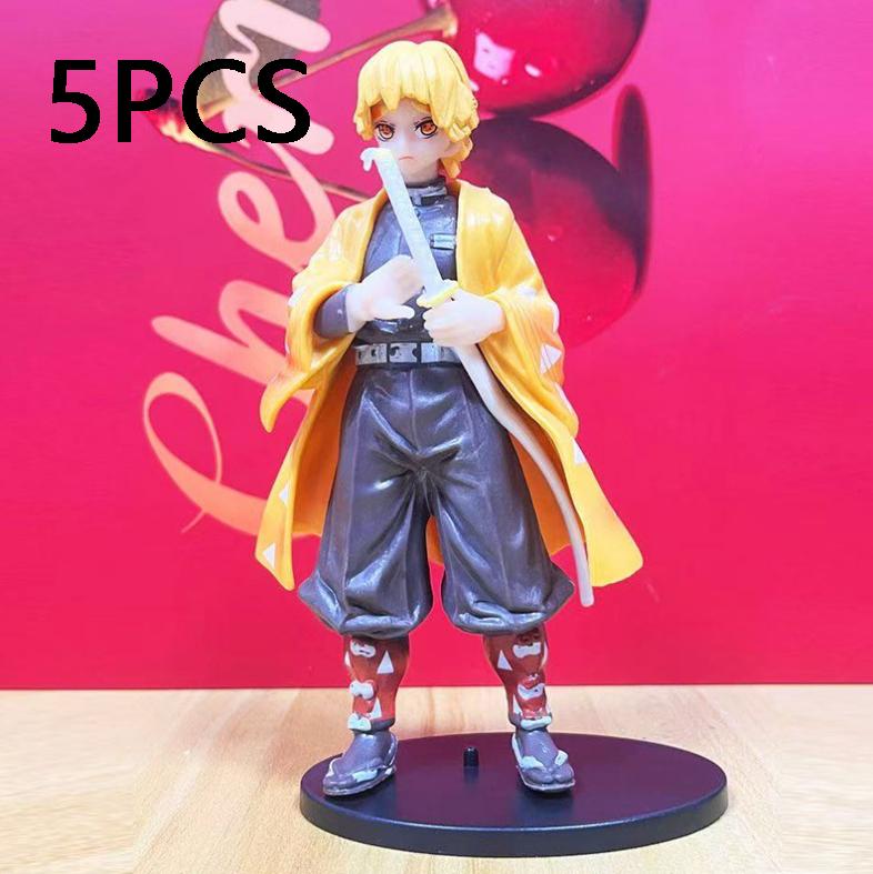 @Anime Demon Slayer Kimetsu no Yaiba Figure Kamado Tanjirou Action Figure Agatsuma Zenitsu Nezuko Warrior PVC Model Toys**