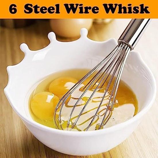 Stainless Steel Whisk Set 3 Pack Cooking Whipping Blending Balloon