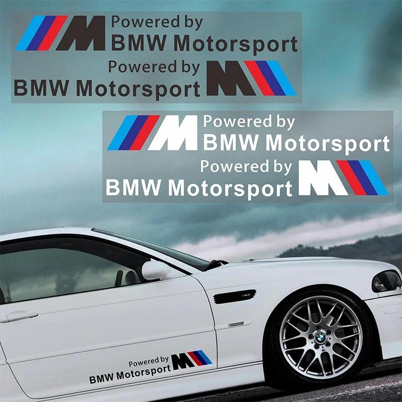 2 шт. Наклейка M Motorsport Светоотражающая наклейка на боковую дверь автомобиля Для BMW X1 X3 X5 X6 M3 M5 M6 E46 E39 E90 E60 E36 Стайлинг автомобиля