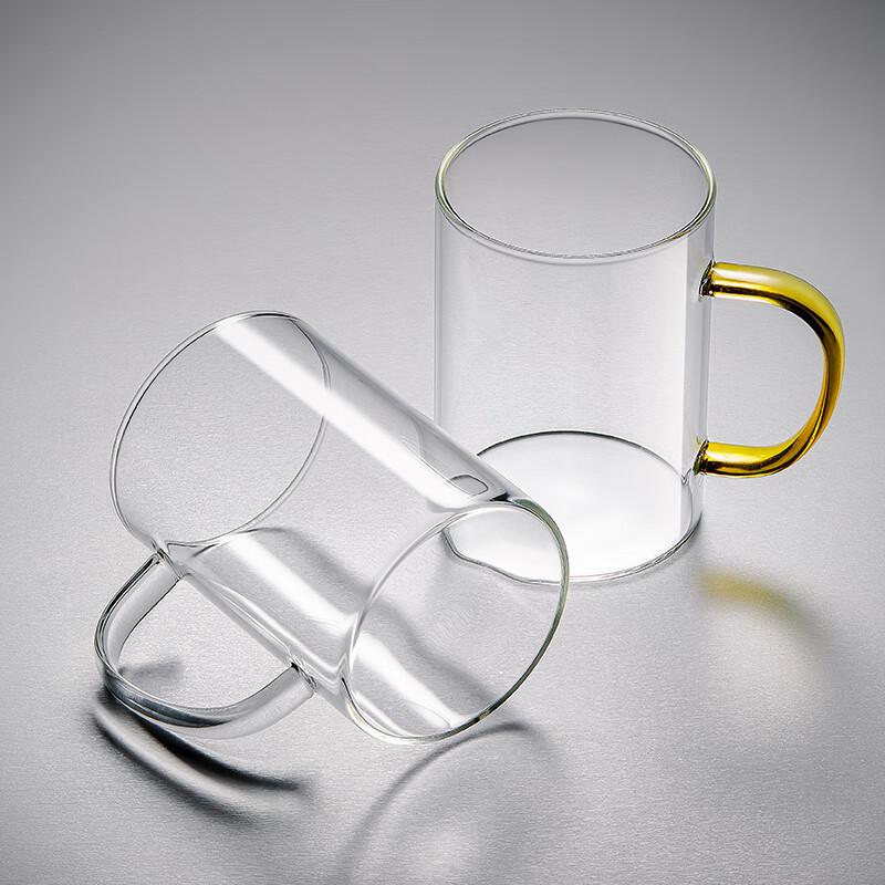 Yaji Heat-Resistant Glass Tea Cups, Set of 6, for Home And Office Use, Transparent High Borosilicate Drinking Cups for Men And Wome