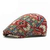 Adjustable Ethnic Style Berets Hat Painter Newsboy Flat Cap Casual Retro Newsboy Caps  Men Women