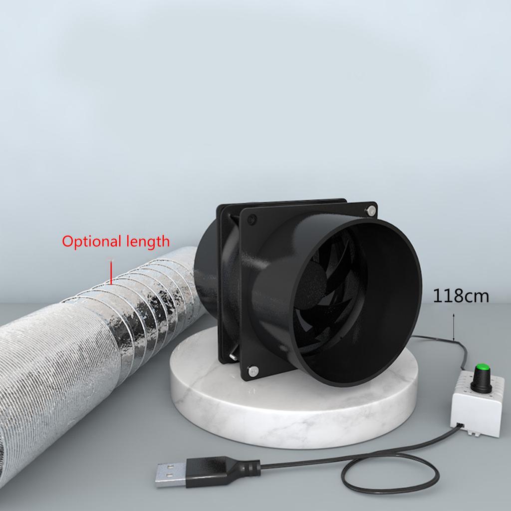 USB Регулируемая скорость Поглотитель дыма при пайке ESD Вытяжной вентилятор для удаления паров с трубой 1/3/6 м Вентиляционный вентилятор