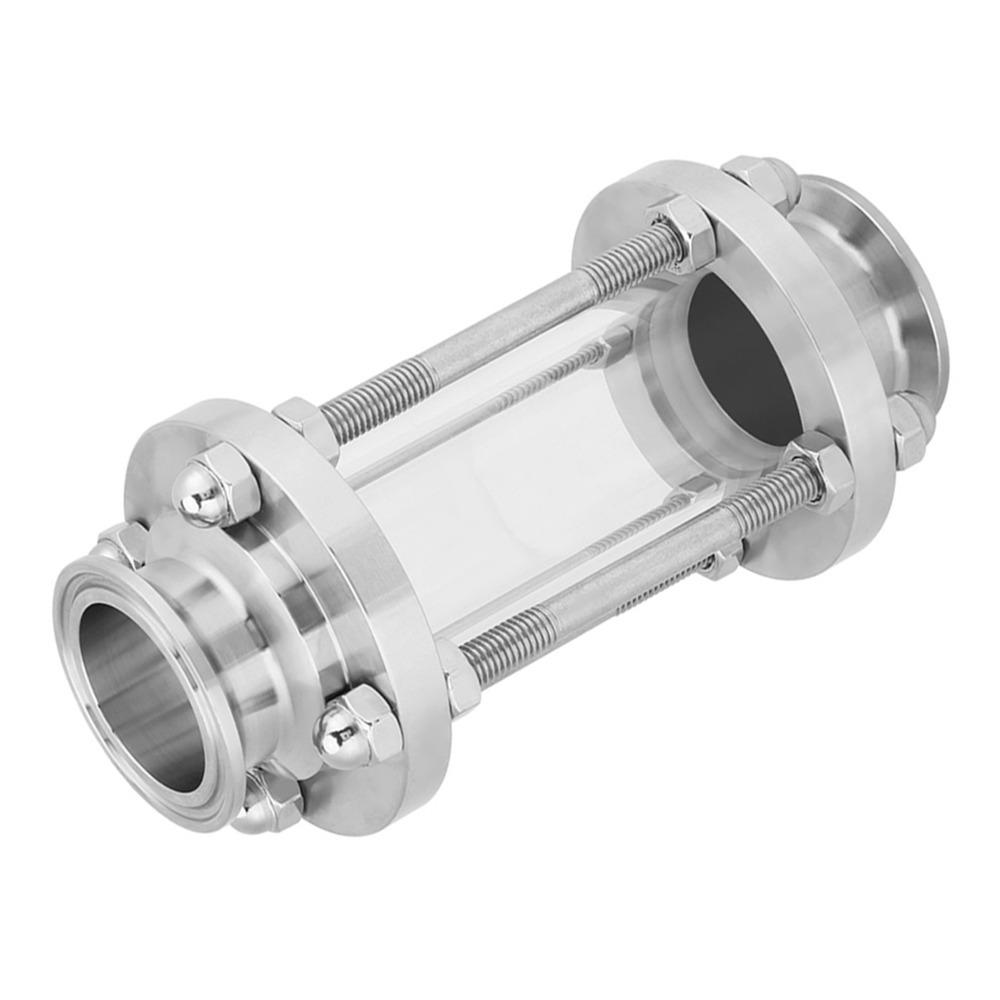 Stainless Steel 304 Flow Sight Glass Sanitary Grade Sanitary Flow Glass Flow Monitoring