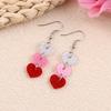 Acrylic Valentine's Day Earrings Rose Lips Dangle Earrings Jewelry Accessories Love Earrings Daily