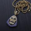 European and American Popular Zircon Skull Pendant Personalized Men Trendy Necklace