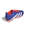 Adidas Predator Club FxG Soccer Unisex Lucid Red Size Cleats, Adult, NIR98, Blue/Footwear White/Solar (IF6344), 26.5cm