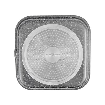 Алюминиевый гриль с антипригарным покрытием 24 см Tfi Genesis Grey Durand Dupont