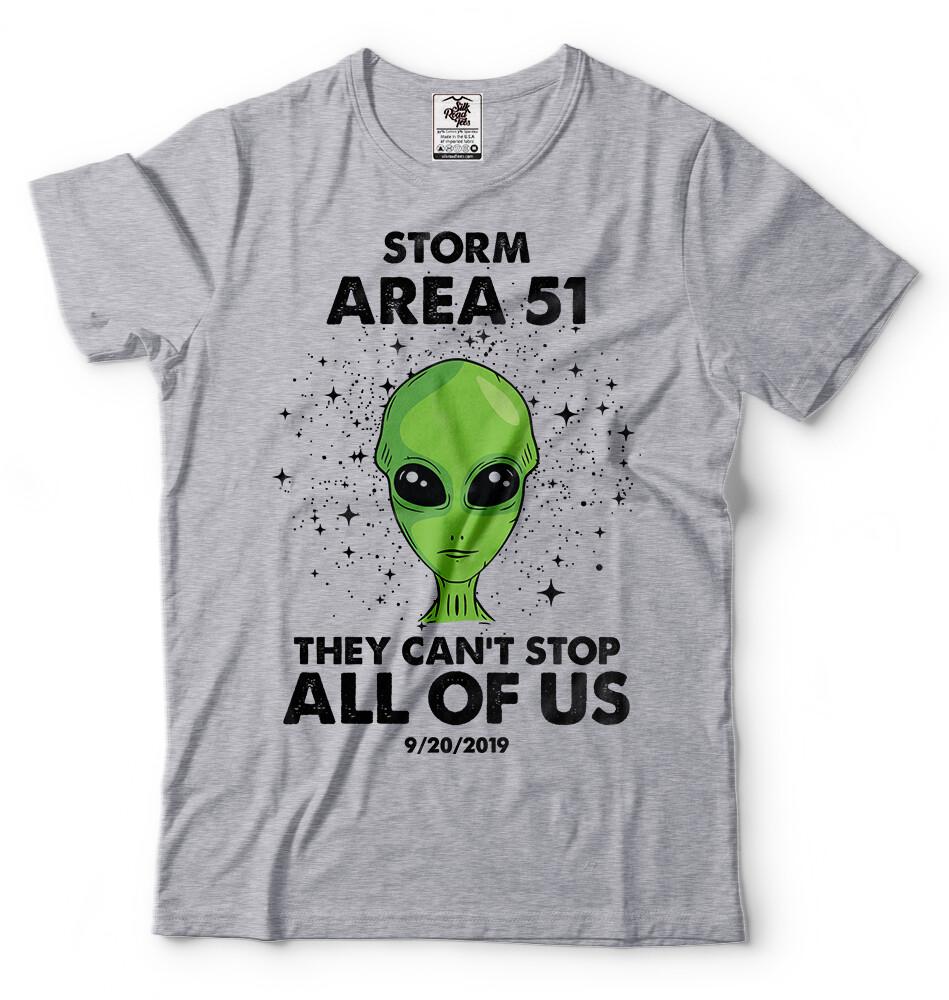 Футболка Storm Area 51 Area51 20 сентября 2019 года Футболка с инопланетянином