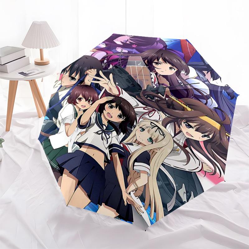 1pc Anime Characters Outdoor Umbrella - Automatic Opening/Closing - Portable 3-Fold Design - Iron Frame - Festival Gift - Suitable for Fans, Trav