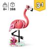 LEGO Creator 31170 3-en-1 Animaux sauvages : le flamant rose - Jouet pour fille dès 8 ans