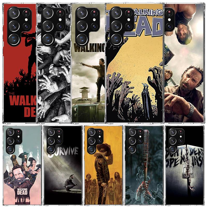 The Walking Deads TV Phone Case For Samsung Galaxy S24 S25 Edge S26 Ultra S22 S23 Plus S21 + S20 FE Soft TPU Back Cover Galaxy S
