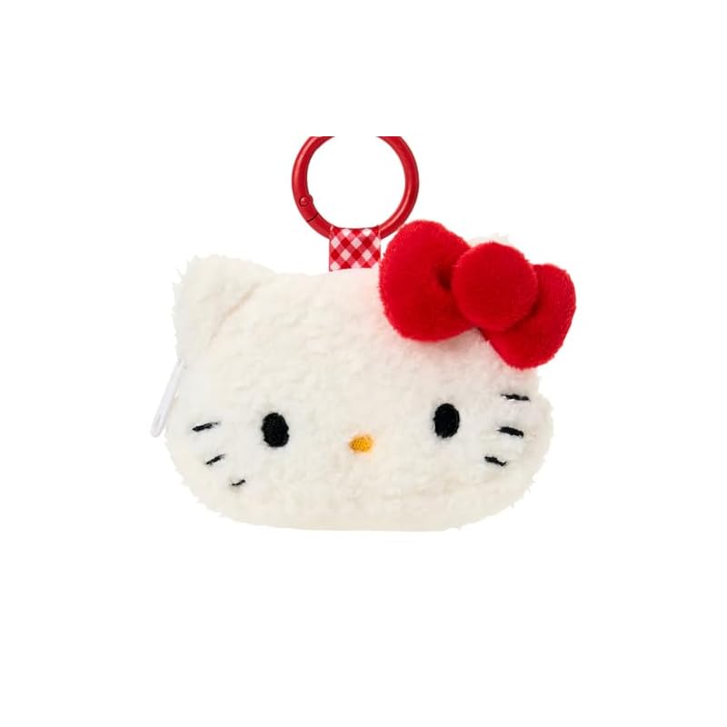 Мини-кошелек SANRIO в форме лица с карабином, Hello Kitty, для детей от 3 лет, 015423