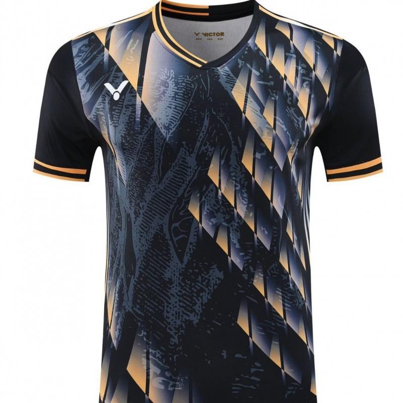 Badminton Short Sleeve T-Shirt Breathable Unisex Sports Training Competition Quick Dry Top