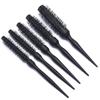 1pcs Black Curly Round Roll Hair Brush Nylon Professional Comb Salon Barber Hairbrush Hairdressing Styling Tool Edge Control