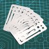 10PCS 27 Holes Erasing Shield Multi-shape Drawing Pattern Ruler  Draft Creation