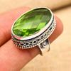 Amazing Peridot Gemstone Handmade 925 Sterling Silver Ring Vintage Jewelry For Gift