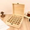 Деревянный ящик для хранения на 12/25 ячеек, органайзер для переноски, контейнер для ароматерапии для флаконов с эфирными маслами, кейс для хранения