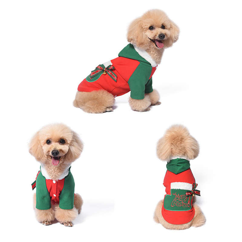 Костюм для питомца на Рождество для собак Одежда для питомцев на Рождество для домашних животных Накидка для собак Халат Товары для питомцев и одежда для собак