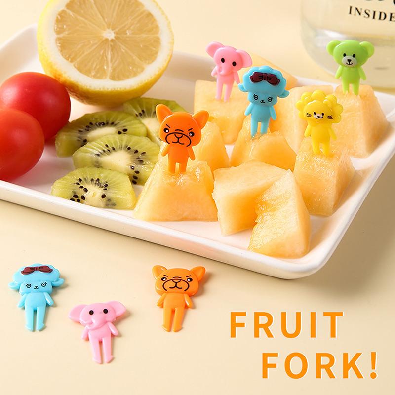 Animal Food Picks Mini Forks For Kids Cute Fruit Fork Bento Box Bento Accessories Food Decoration Fork Food Picks For Kids
