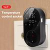 Умная WiFi LED розетка-термостат, цифровая розетка для контроля энергопотребления 16А, удаленное управление через приложение, регулятор температуры для отопления и охлаждения