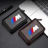 Leather M LOGO Badge Car Driver's License, ID Card, Bank Card Wallet For X7 X3 X4 X5 X6 3 4 5 6 7 Series Z4 M M3 M5 M6 E38 E39 E46 E53 E60