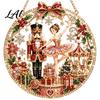Beaded Christmas Ornaments Faux Pearl Painting Suncatcher Kit 3D Nativity/Santa Claus/Bird/Tree Traditional Nativity Beads Art Craft Acrylic