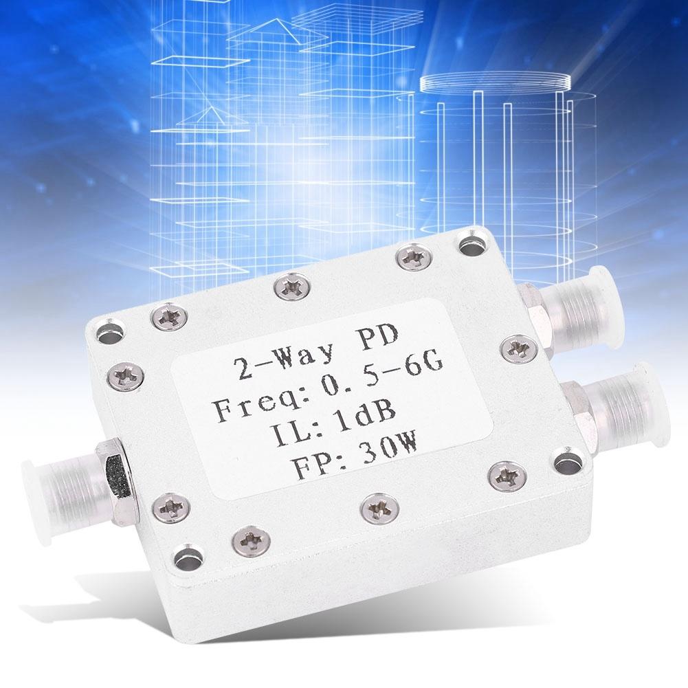0.5-6GHz 30W RF Power Splitter 2-Way Power Divider Signal Power Splitter Module