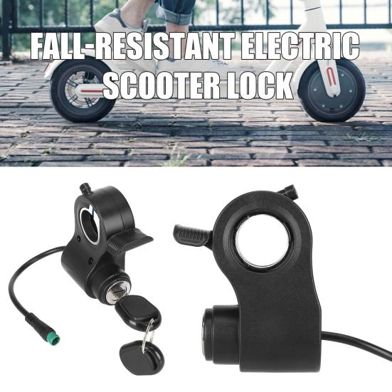 Electric Scooter Ignition Lock with Keys Easy To Use E-scooter Throttle Accelerator Starter Switch Lock for Kukirin G2 Pro/G2 Max