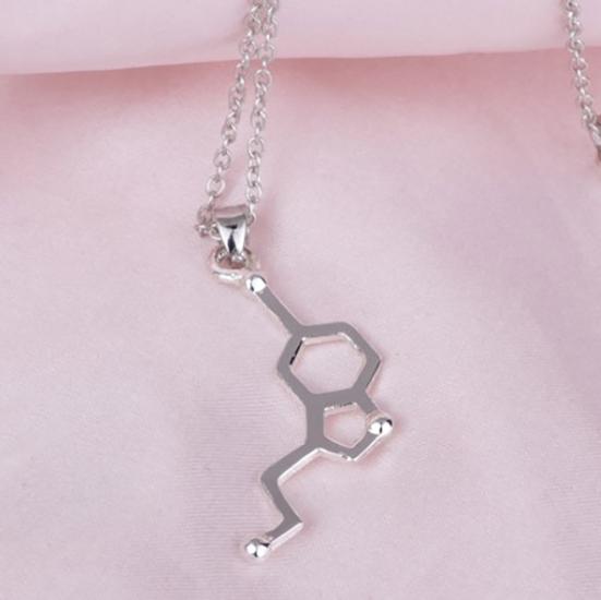 DNA Serotonin Dopamine Acetylcholine Biochemistry Molecule Pendant Necklace