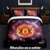 Дизайн Manchester United Постельное белье 1 пододеяльник + 2 наволочки Мягкое дышащее домашнее постельное белье