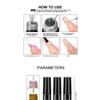 Nail Art Metal Wire Glue, French Painting Wire Drawing and Edging Color Painting Glue, Mirror Finish Nail Polish Gel