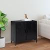 VidaXL Black Buffet 75x35x70 Cm Solid Pine Wood 349924