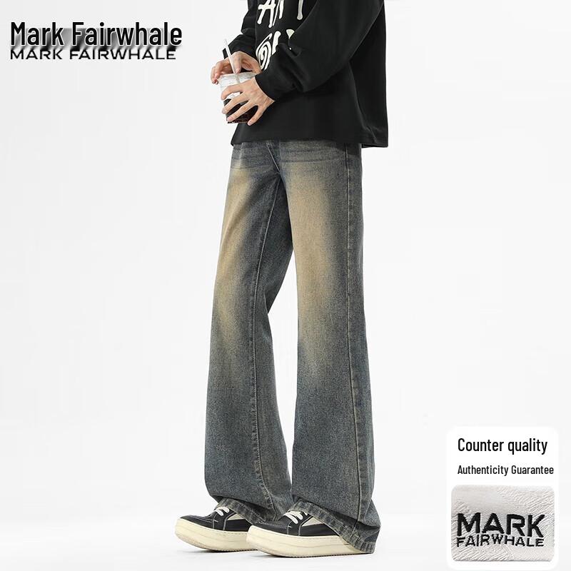 Мужские джинсы Mark Fairwhale прямого кроя с микро-клешем