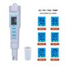 4 In 1 Water Quality Tester pH/EC/TDS/Temperature Meter IP55 Waterproof Automatic Shutdown