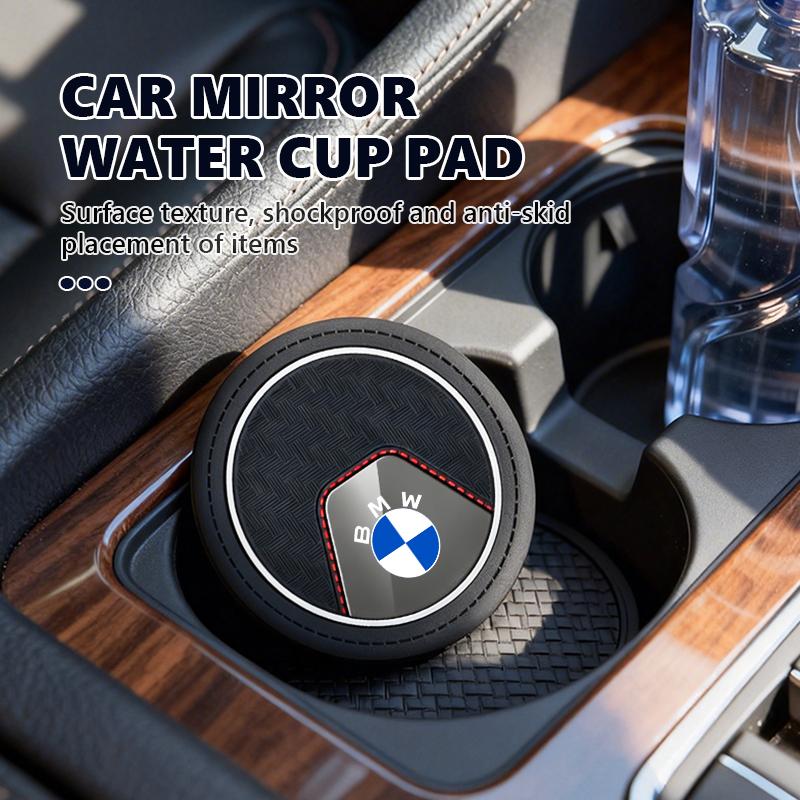 AAACE1 Car Cup Holder Coasters Non-Slip Anti-dust Insert Auto Car Cup Mat For BMW M Sport M2 M3 M4 M5 M6 E46 E90 E60 F10 F20 E87 X3 X6