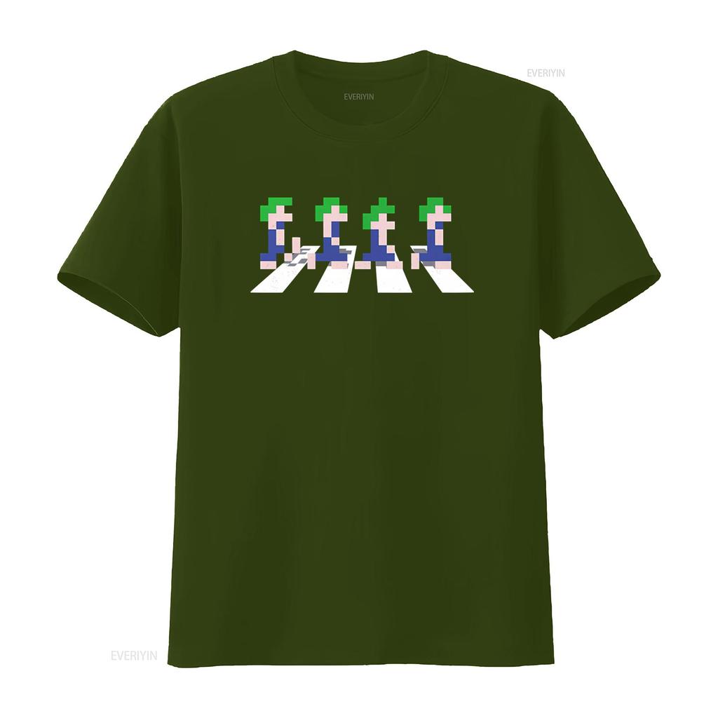 Ретро 8-битная Пиксельная Lemmings Road Видеоигра Геймер Футболка Гик Нерд Игровой Стиль винтажный Стиранный Верх Для Повседневной Носки мода