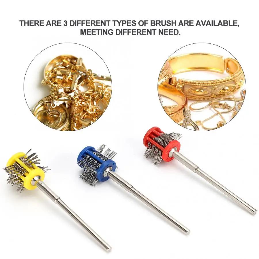Профессиональные текстурирующие щетки с ручкой, полировальная зернистость, матовая проволочная щетка, полировальная зернистость для ювелирных изделий, инструменты для изготовления ювелирных изделий своими руками