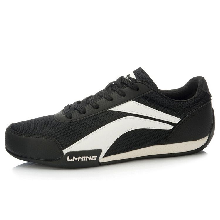 Кроссовки Li Ning Sports Lifestyle Series из двухслойной воловьей кожи с амортизацией, нескользящие, износостойкие, легкие, с низким верхом ALCL061-2