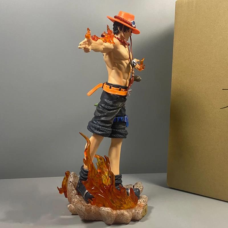 Аниме Ace Рисунок Portgas D Ace Фигурка Статуя из ПВХ Коллекционная модель игрушки для детей Рождественские подарки