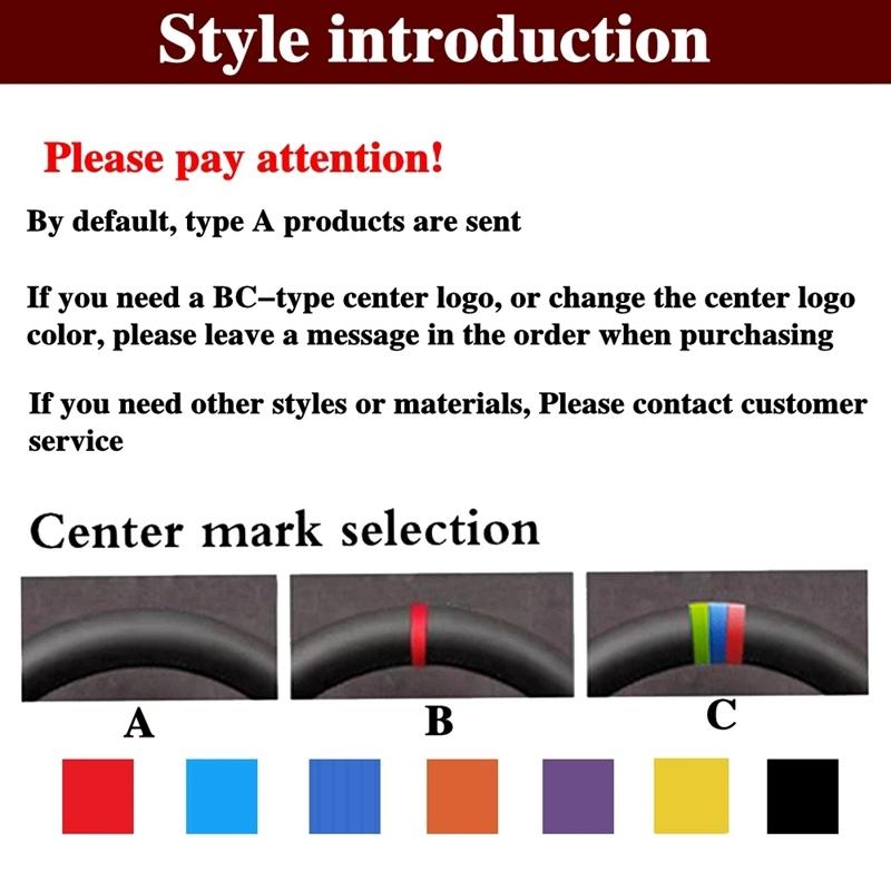 DIY Black Wear-Resistant Faux Leather Car Steering Wheel Cover For Mercedes-Benz Vito III ( W447 ) 2015- Braid