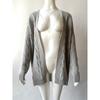 Autumn and Winter Women's Plus Size Twist Cardigan Solid Colour Medium Long Chunky Knit Sweater