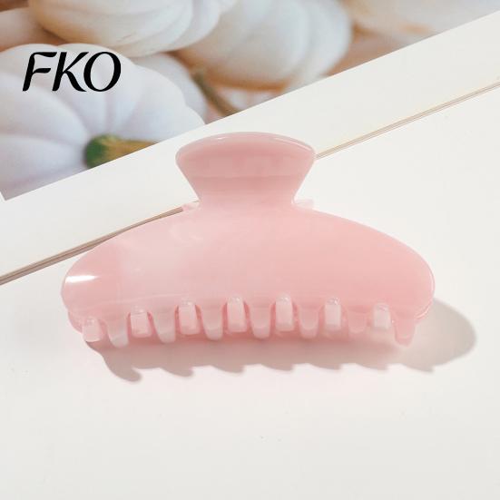 Damage-free Hair Clip Back Head Claw, Macaron Color Shower Clip, Smooth Surface Large Long Claw Anti-Slip Teeth Accessory for Buns Commuting