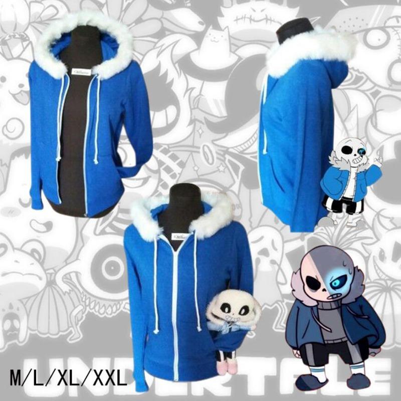 Anime Sans Undertale Cosplay Costume Hoodies Latex Mask FRESH SKELETON Jacket Sans Plus Velvet Costumes