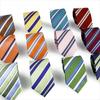 Мужской модный галстук 7,5 см Галстук шалфейно-зеленый оранжевый в полоску Галстуки Деловая встреча Костюм Свадебная вечеринка Офисный галстук Мужской подарок Аксессуар