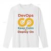 DevOps Спокойствие Развертывание на футболке Softstyle для разработчиков и программистов Agile Дизайн винтажный Стиранная дизайнерская одежда