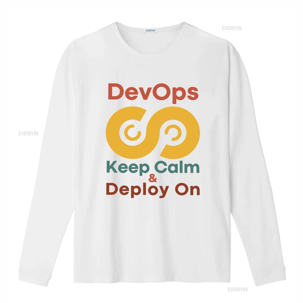 DevOps Спокойствие Развертывание на футболке Softstyle для разработчиков и программистов Agile Дизайн винтажный Стиранная дизайнерская одежда