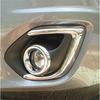 For Mitsubishi ASX 2013 2014 2015 ABS Chrome Front Foglight Lamp Eyebrow Frame Rear Fog Light Cover Trim Car Styling