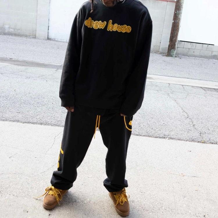 Drew House Crewneck Sweatshirt 'Black' Men's DR-SS22-409